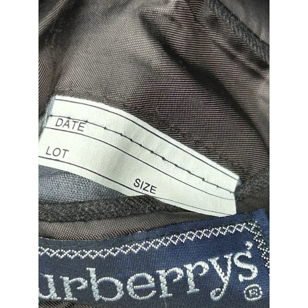 Vintage Burberrys Jacket Mens Wool Dark Gray Burberry Kutler Bros Suit Coat